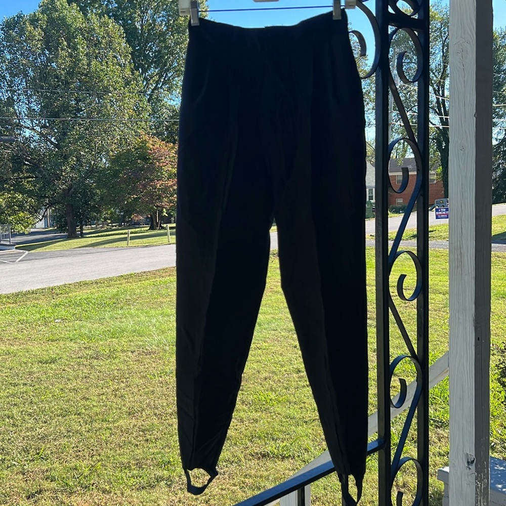 ⭐️Christy Girl black high rise pleated dress pants bootstraps women plus size 24